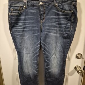 Torrid Boyfriend Stretch Straight Leg Denim Jeans in Classic Blue 20 XS